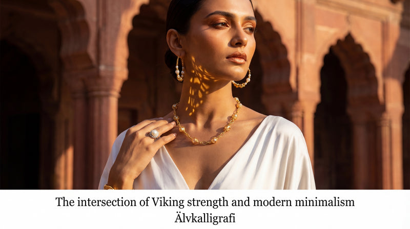 Gilded Rhythm | Vintage Bohemian 18K Gold Pearl Hoop Earrings