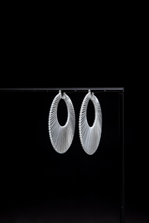 Woven Halo | Hand-Wrapped Silver Wire Statement Hoops