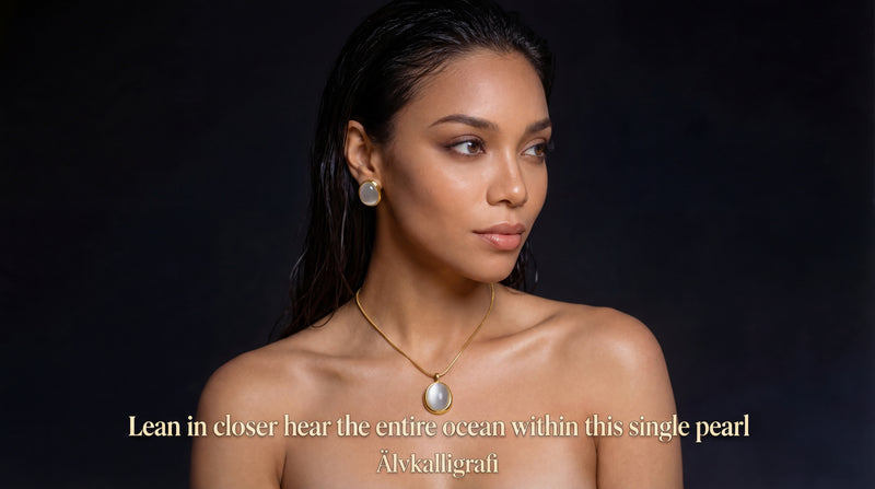 Lunar Whisper | Organic White Crystal Stud Earrings