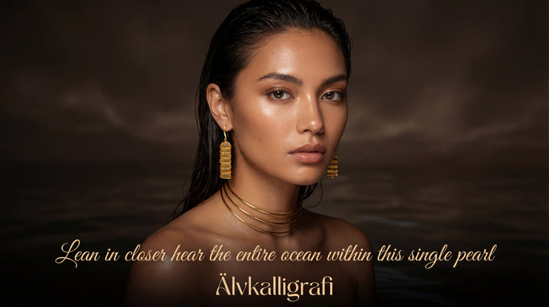 Floating Golden Pagoda | Tiered Hollow Lantern Drop Earrings