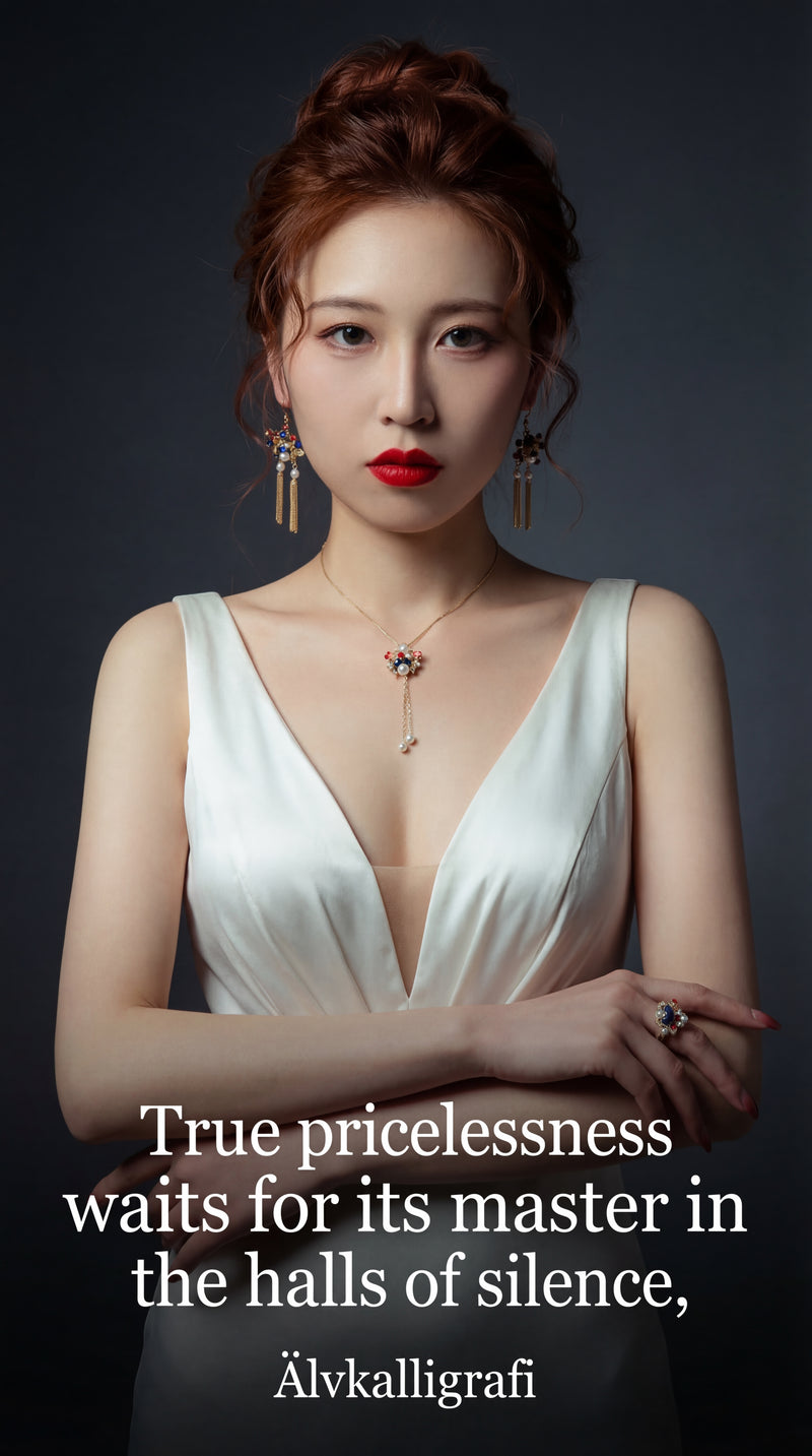 【Dream of the Opera】 Chinoiserie Hand-Woven Pearl Crown Ring