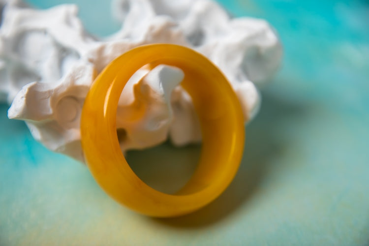 Mango Sorbet | Chunky Retro Resin Bangle