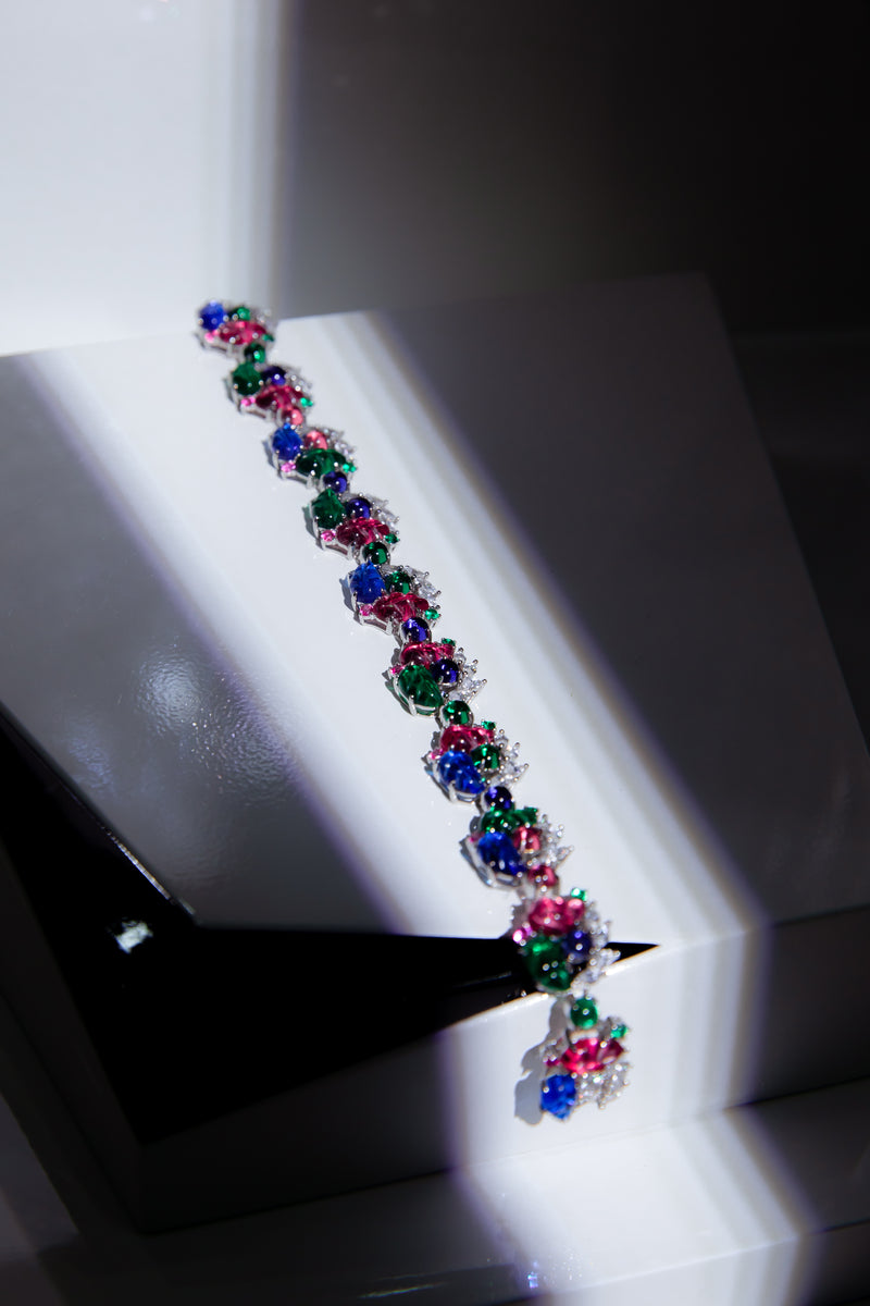 Enchanted Flora | Natural Colored Crystal Vine Bracelet