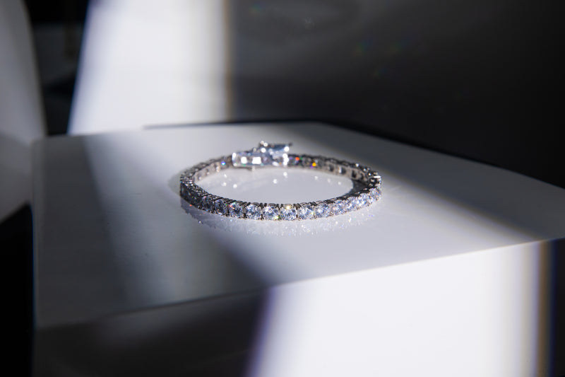[Eternal Radiance] Classic Tennis Bracelet in S925 Silver with Lab-Grown Gemstones