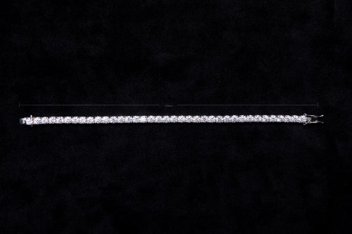 [Eternal Radiance] Classic Tennis Bracelet in S925 Silver with Lab-Grown Gemstones