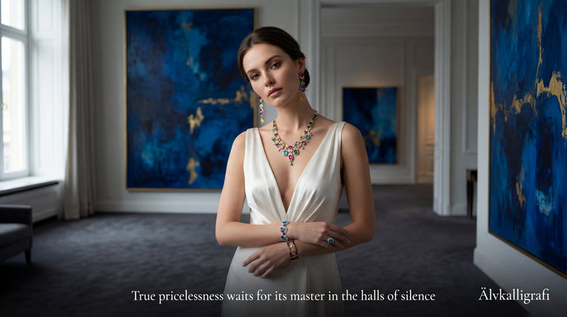 The Regal Kaleidoscope | V-Shaped Color Crystal Statement Collar