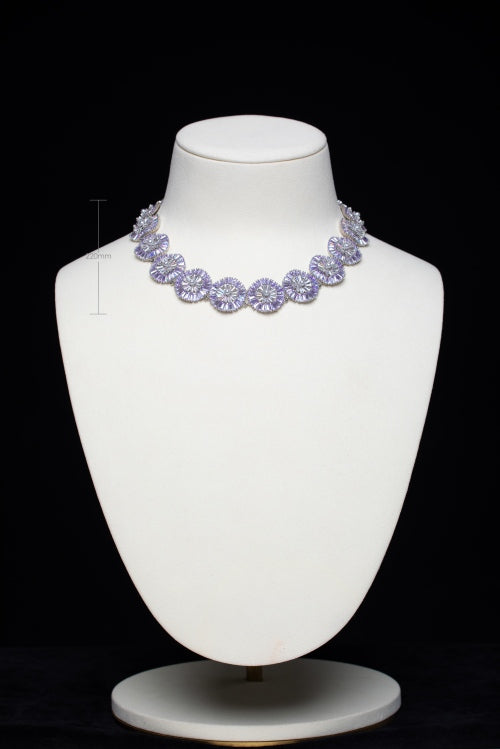 The Wisteria Dream | Lavender Baguette Sunburst Collar