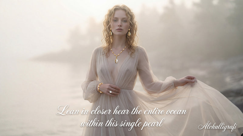 Rainbow Path | Pearl & Iridescent Shell Necklace